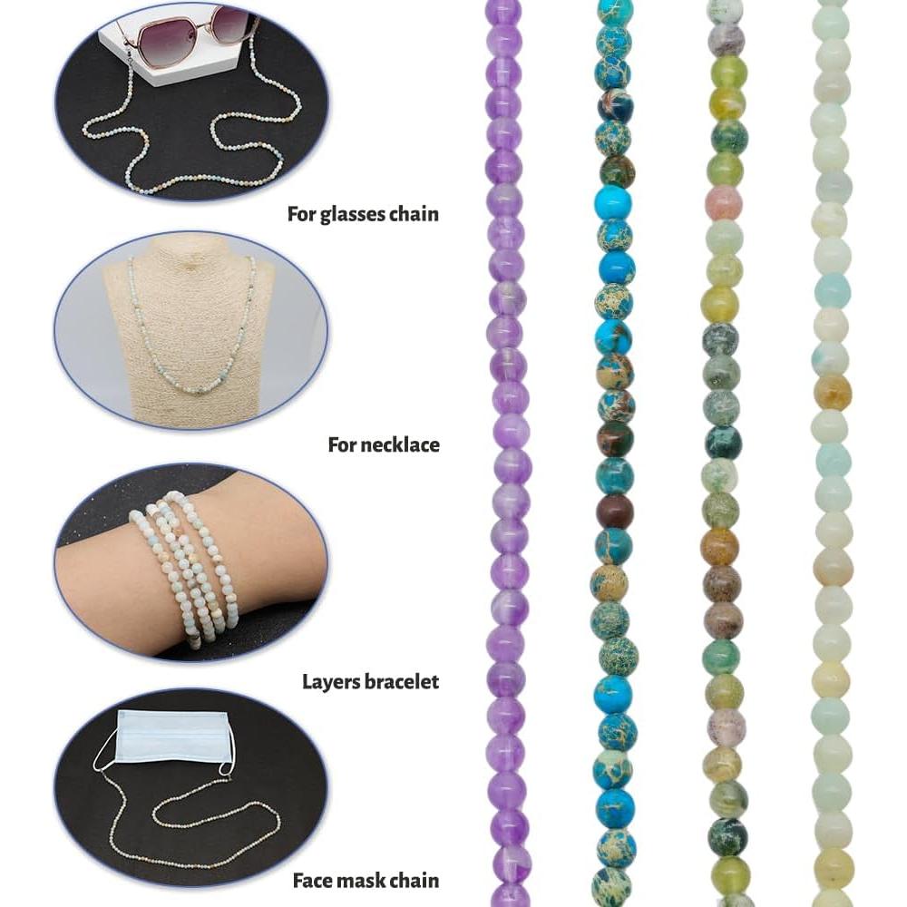 Cadena de Gafas LuReen de Perlas Naturales para Mujeres