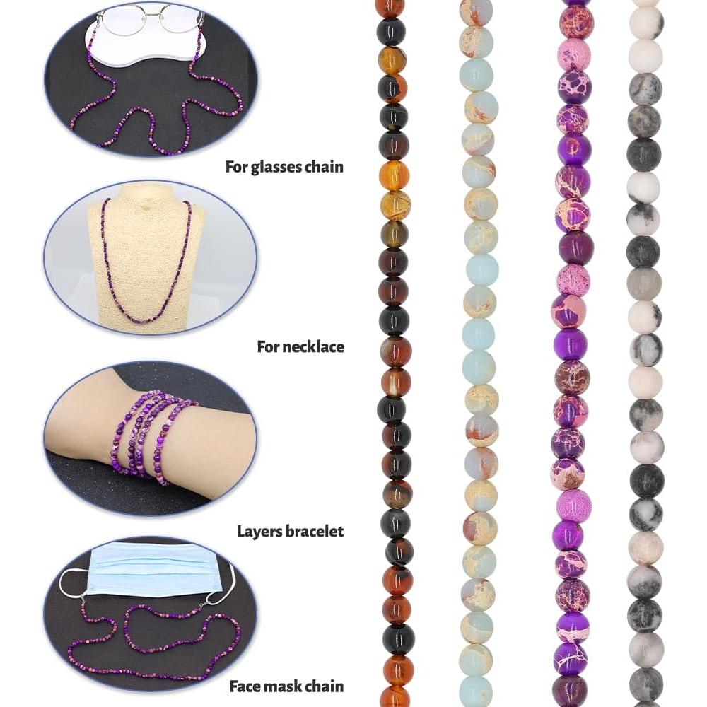 Cadena de Gafas LuReen de Perlas Naturales para Mujeres