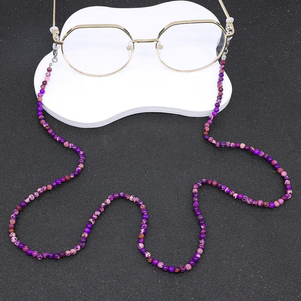 Cadena de Gafas LuReen de Perlas Naturales para Mujeres