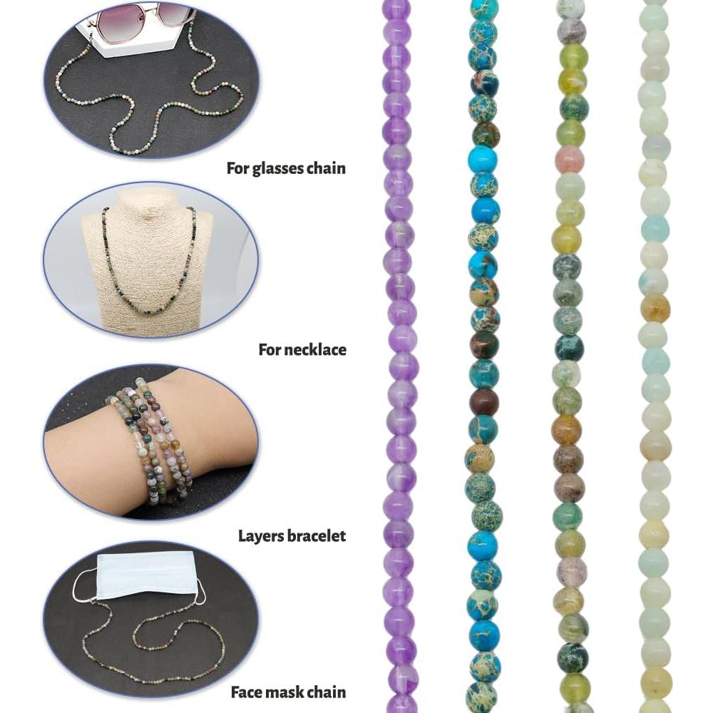 Cadena de Gafas LuReen de Ágata India para Mujeres