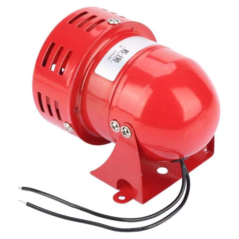 Alarma Sonora de Motor 220V MS-190 120dB Rojo