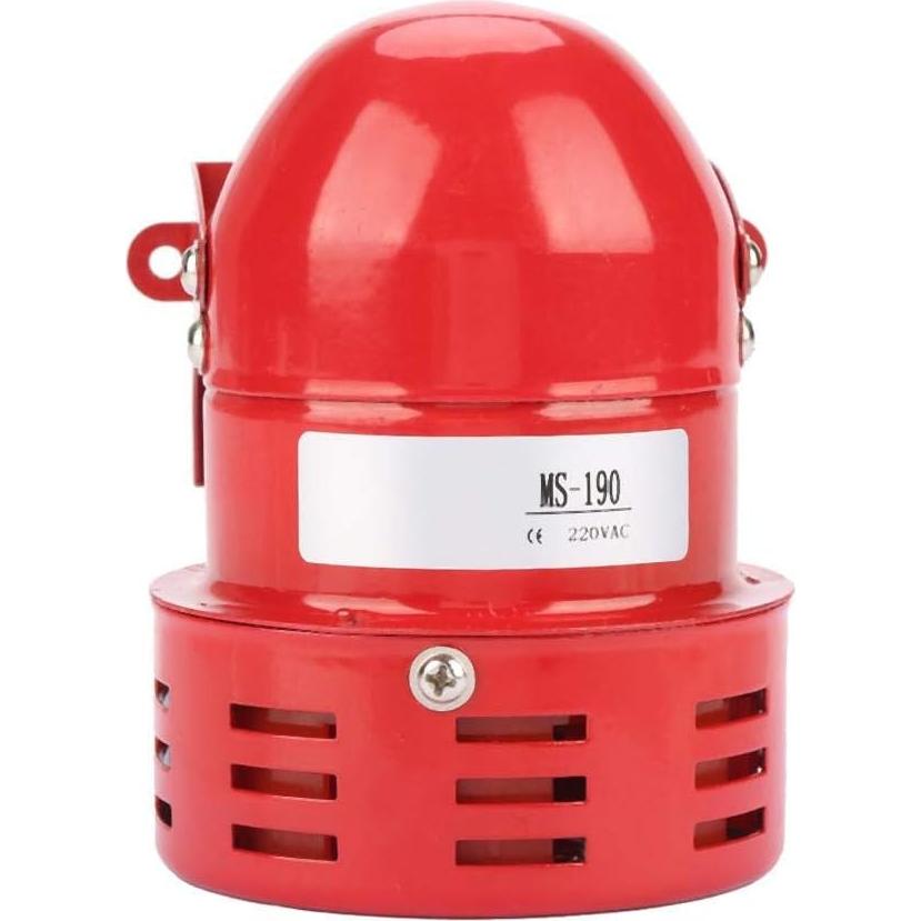 Alarma Sonora de Motor 220V MS-190 120dB Rojo