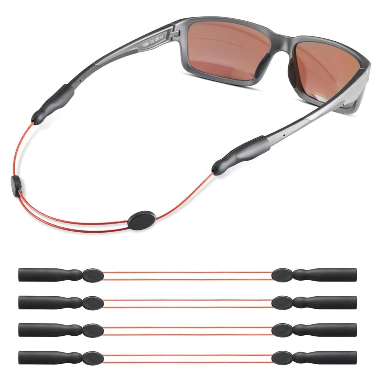 Correa Ajustable para Gafas Omnful 16 cm 4 Piezas Rojo