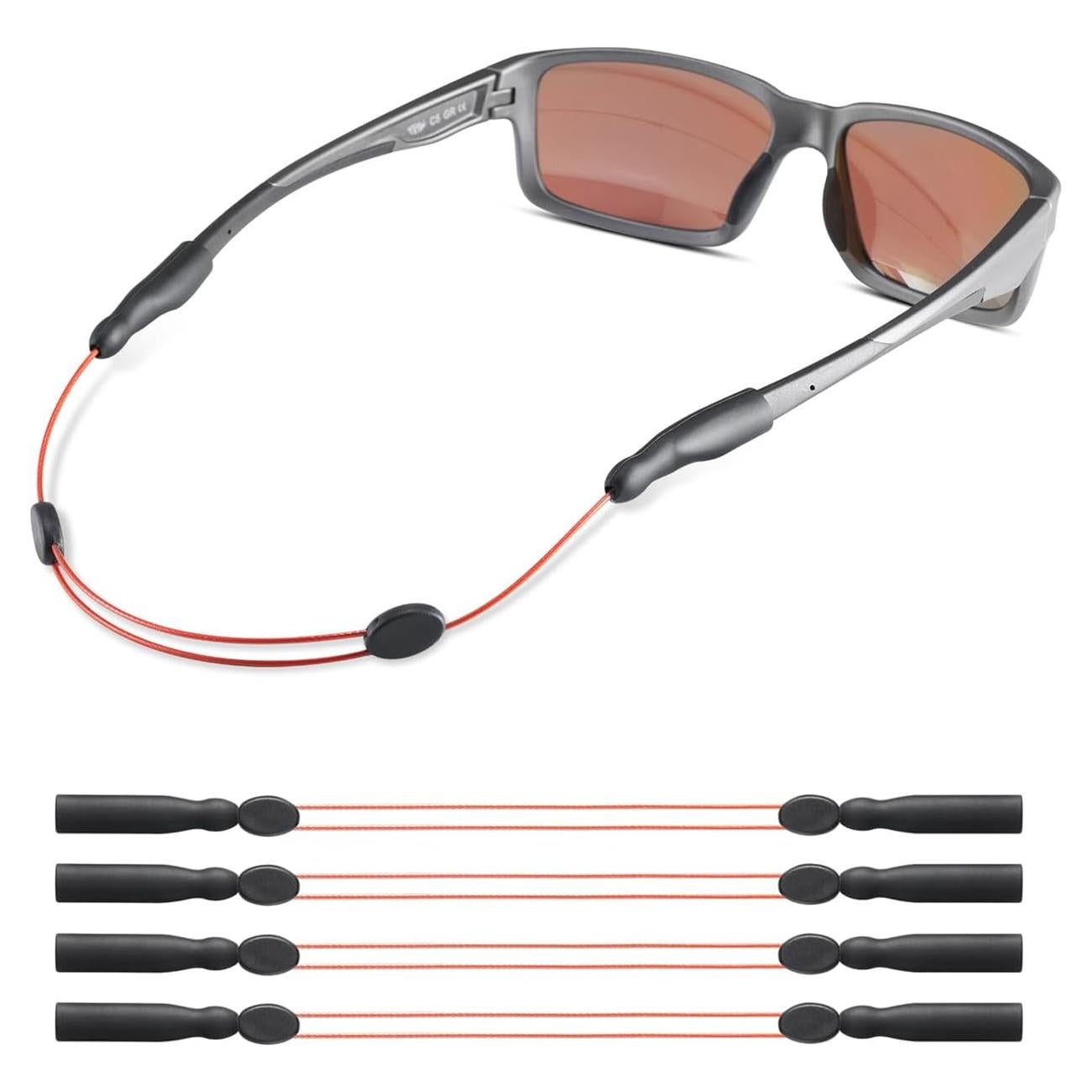 Correa Ajustable para Gafas Omnful 35.56 cm 4pcs Rojo