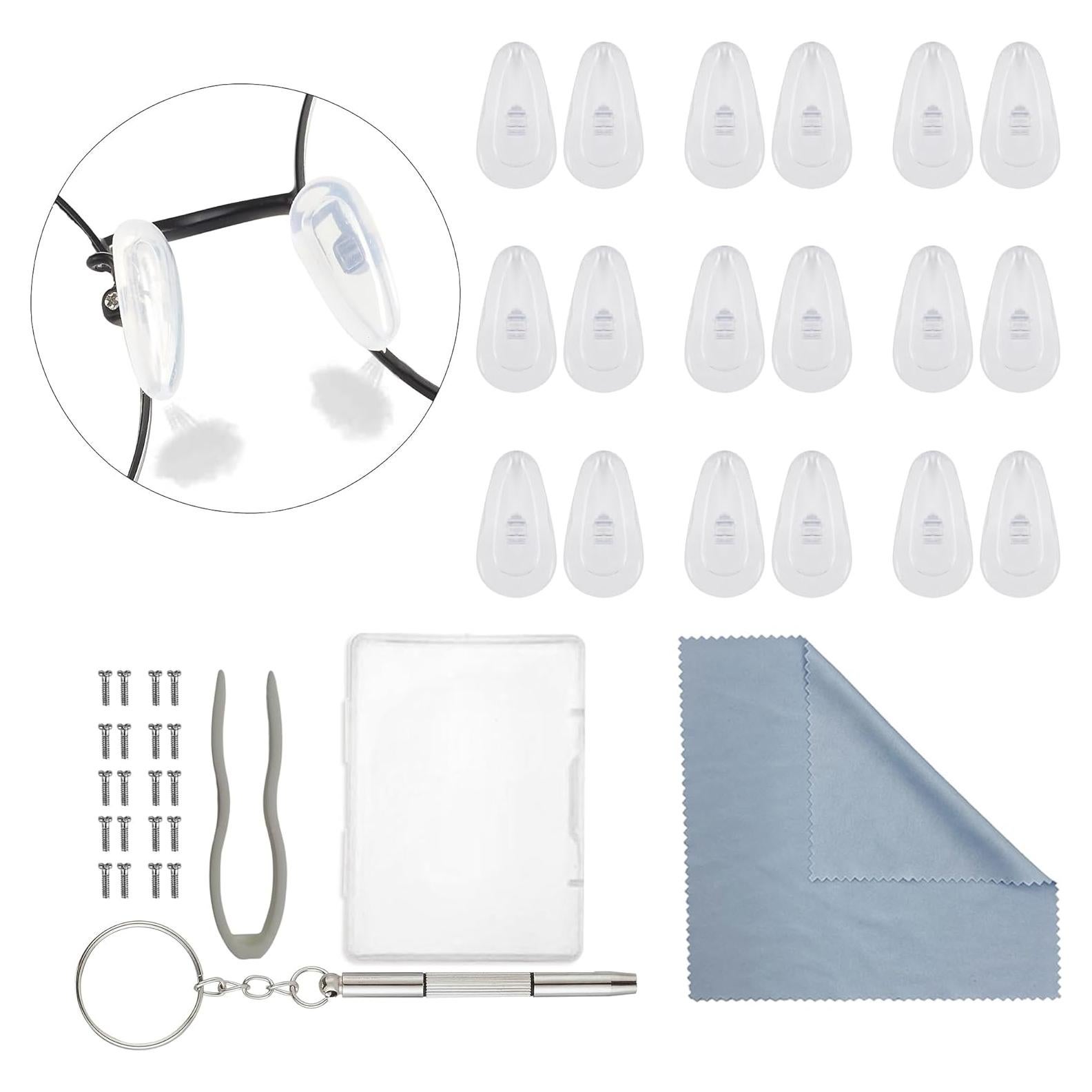 Kit de Almohadillas de Nariz para Gafas Omnful - 10 Pares Silicona