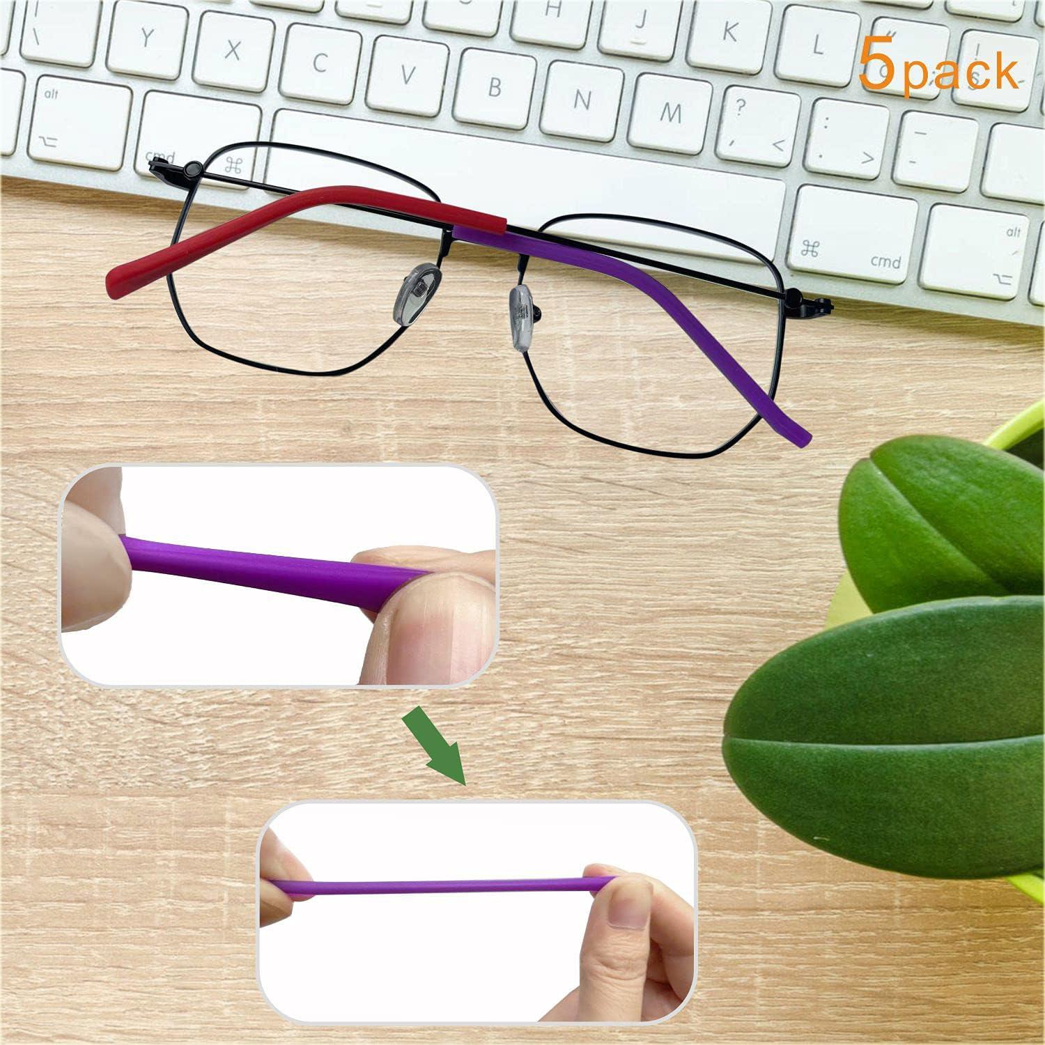 Puntas de Silicona Antideslizantes para Gafas KECHIO 5 Pares