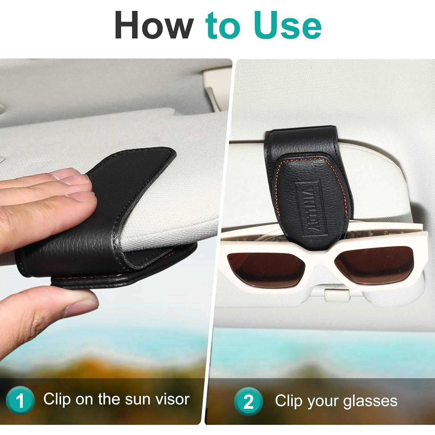 Soporte de Gafas Vinlley G2-1 Beige Magnético para Coche