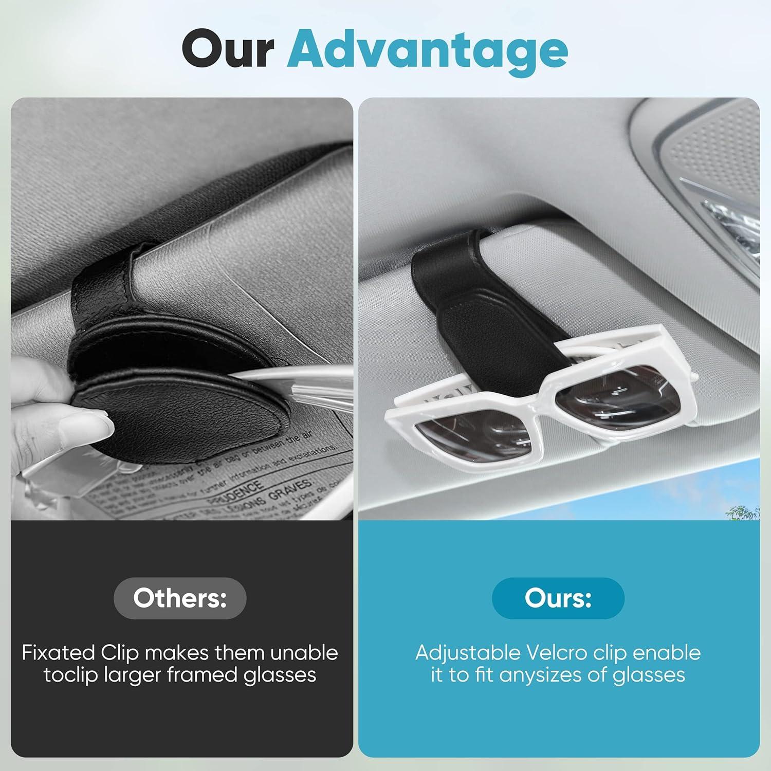 Soporte para Gafas Vinlley G1 Rojo, Clip Magnético para Coche