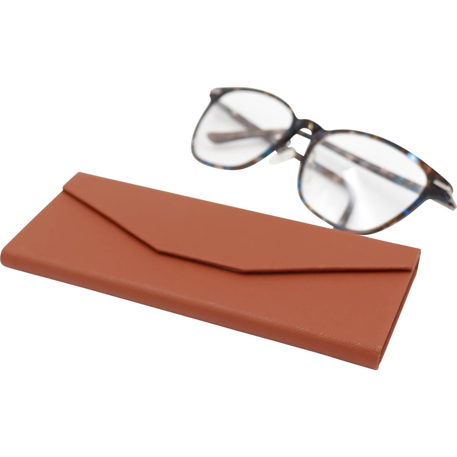 Estuche de Gafas Real Sic Plegable Magnético 16cm Marrón
