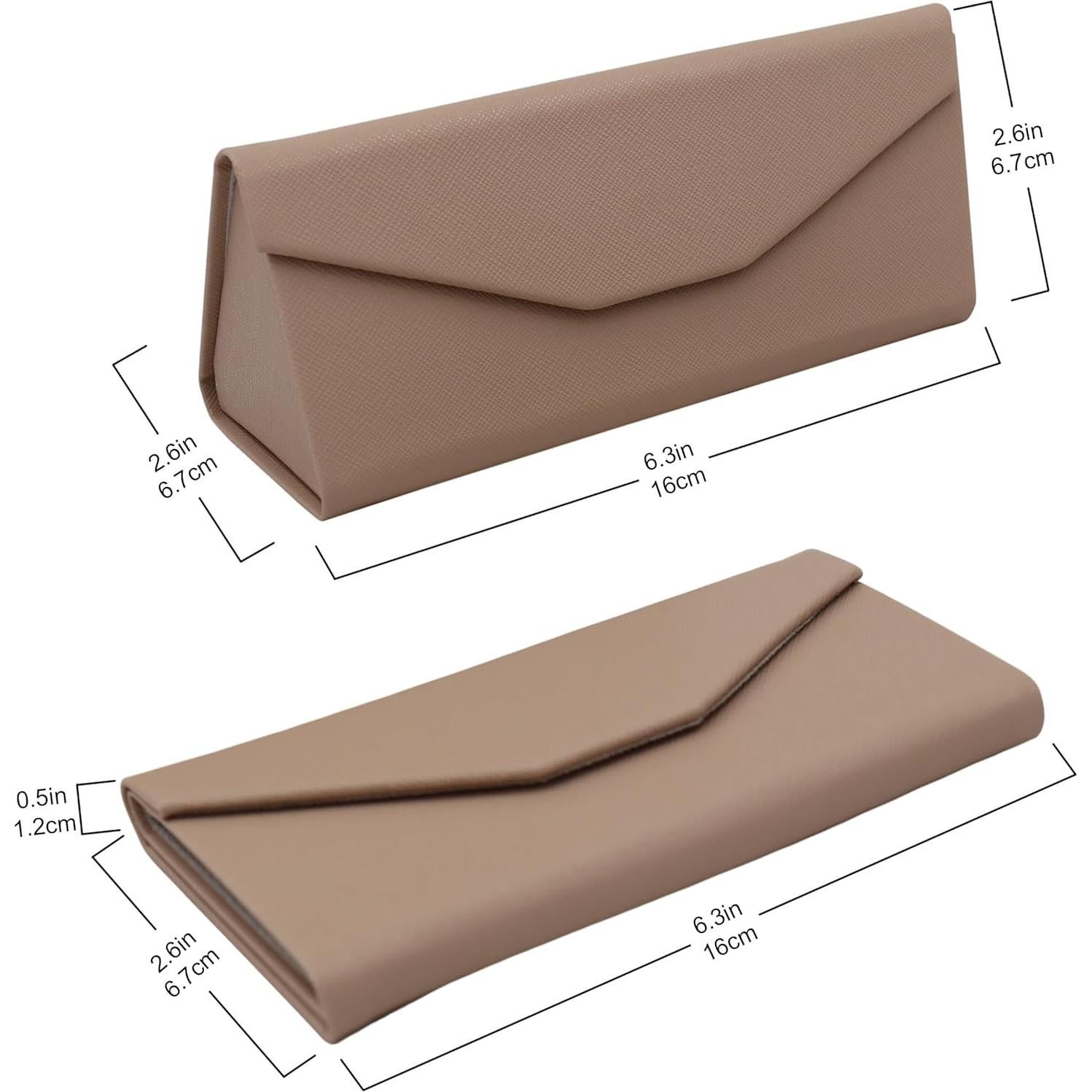 Estuche de Gafas Real Sic Marrón - Doblado Magnético 16cm