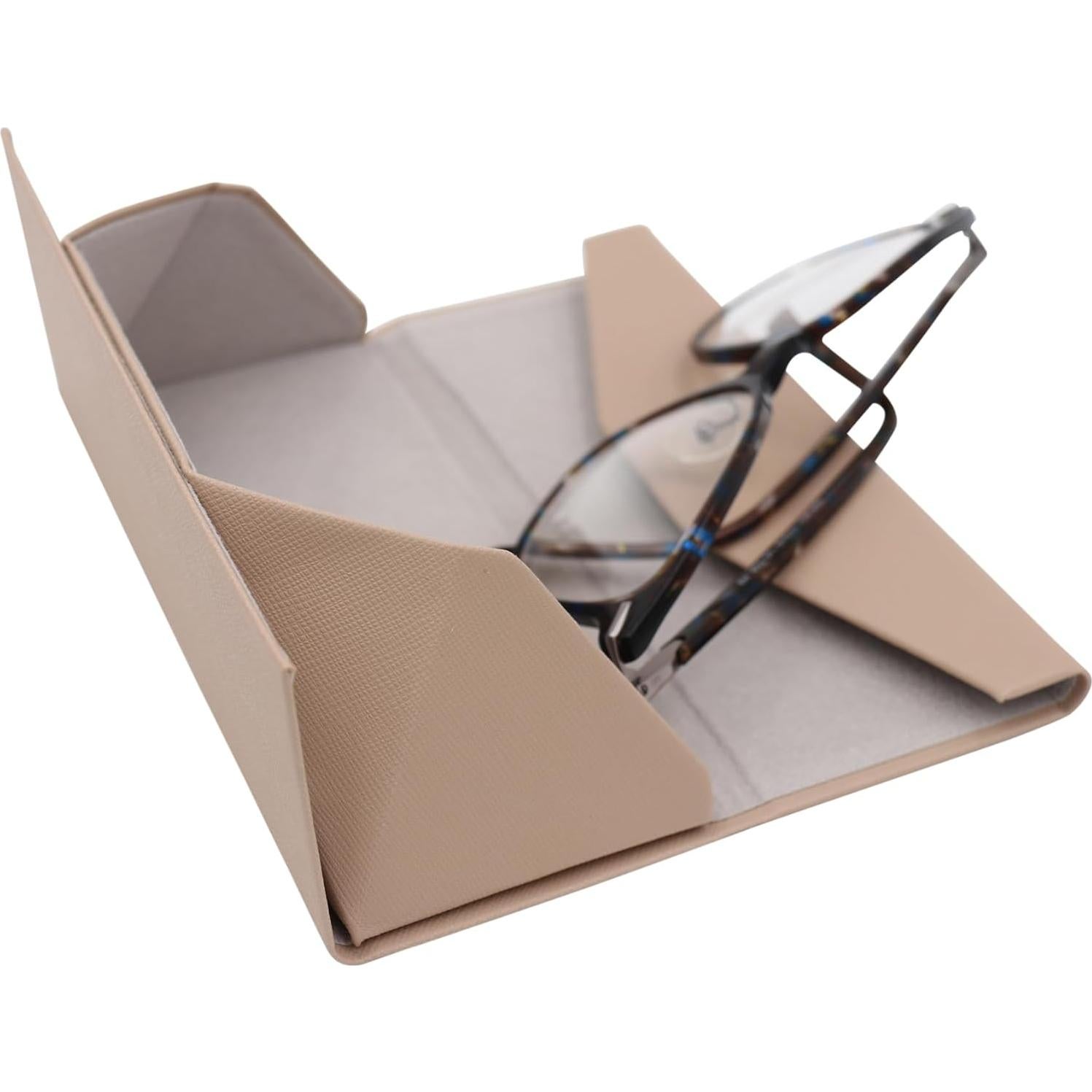 Estuche de Gafas Real Sic Marrón - Doblado Magnético 16cm