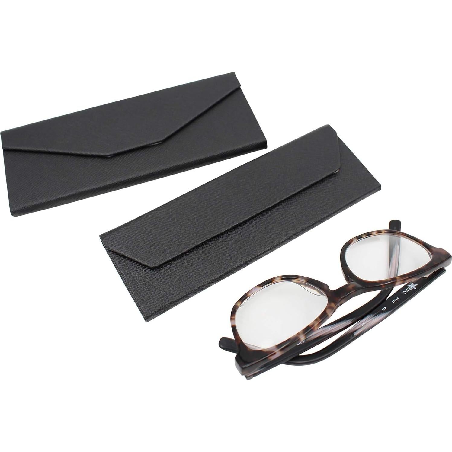 Estuche de Gafas Real Sic Negro Plegable 16x5.3cm