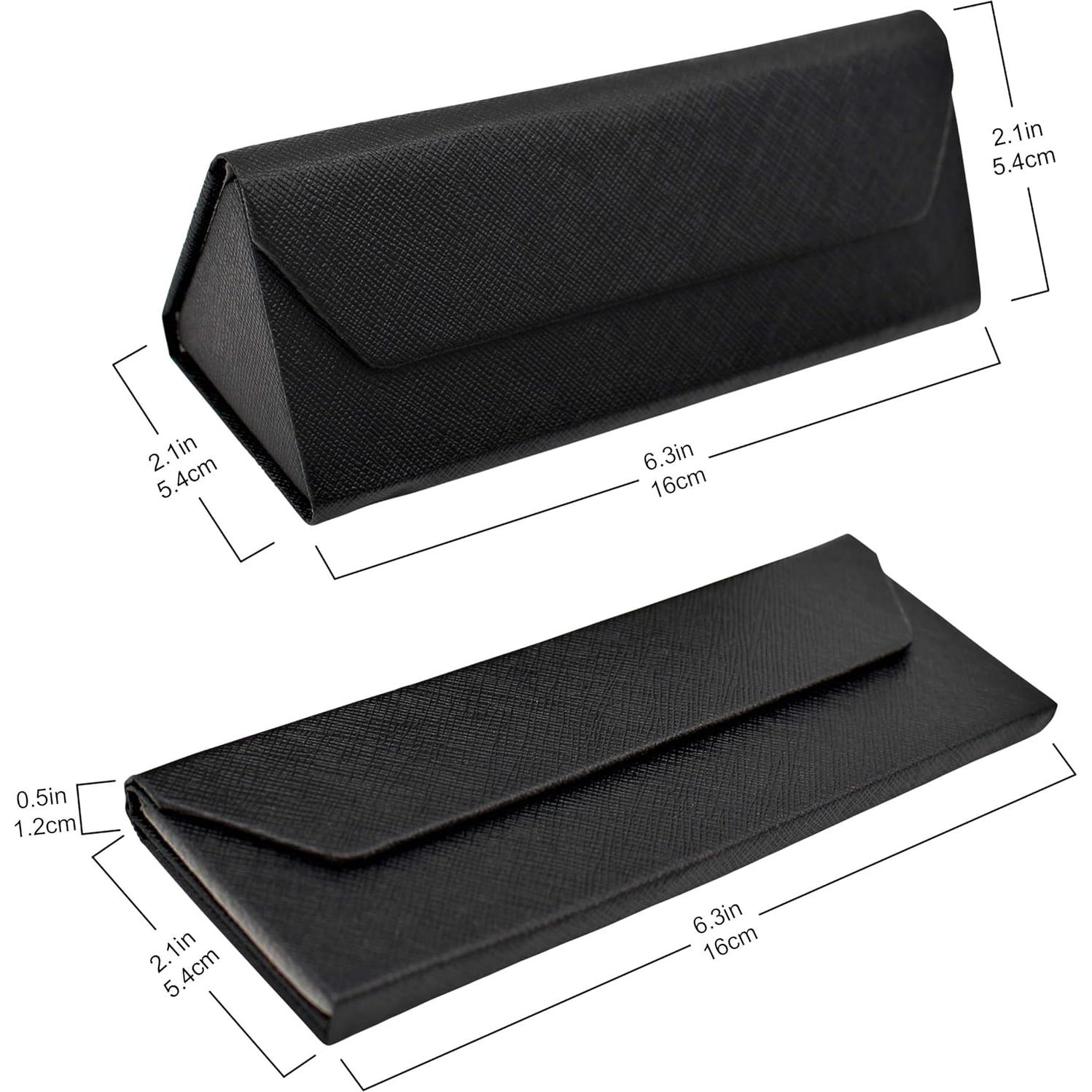 Estuche de Gafas Real Sic Negro Plegable 16x5.3cm