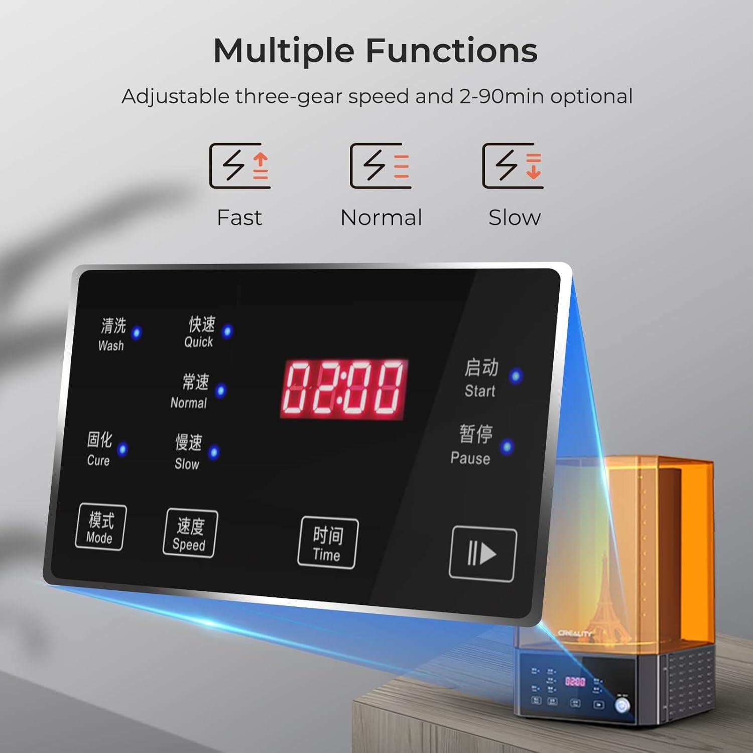 Estación de Lavado y Curado Creality UW-01 2 en 1 165x200 mm