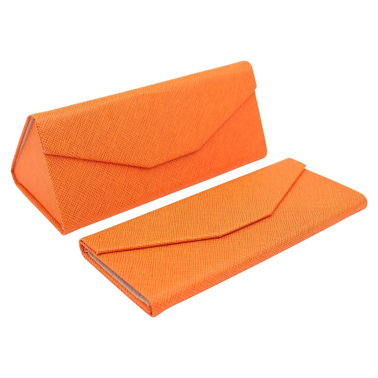 Estuche de Gafas Real Sic Naranja - Duro y Plegable 16x7 cm