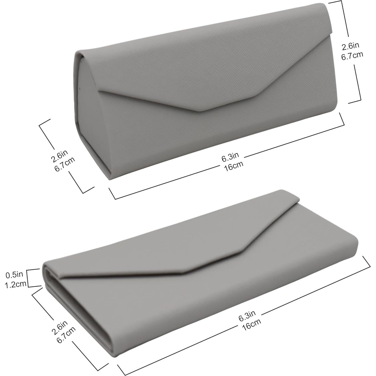 Estuche de Gafas Real Sic Gris Claro - Duro y Plegable