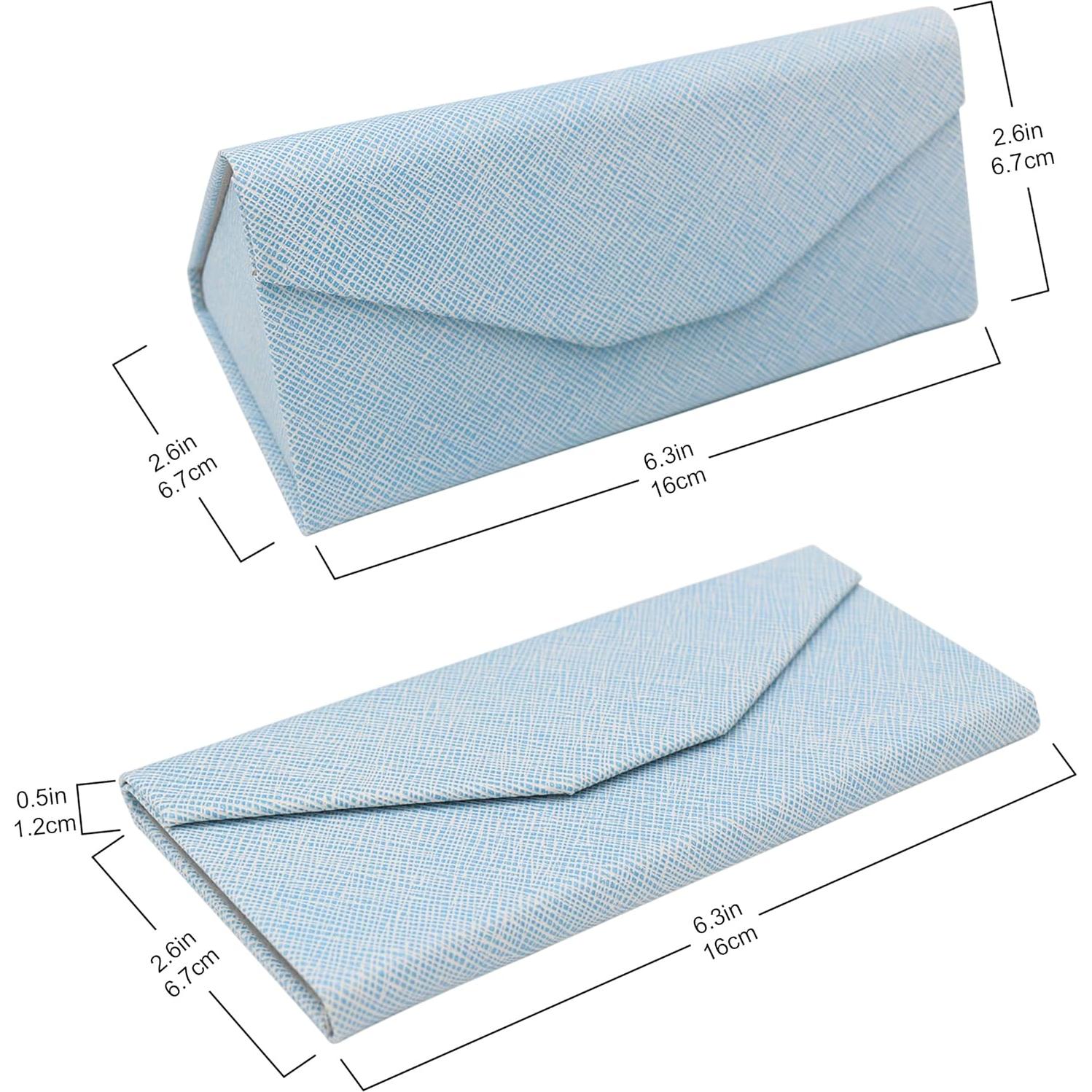 Estuche de Gafas Real Sic Azul Claro - Plegable y Duradero