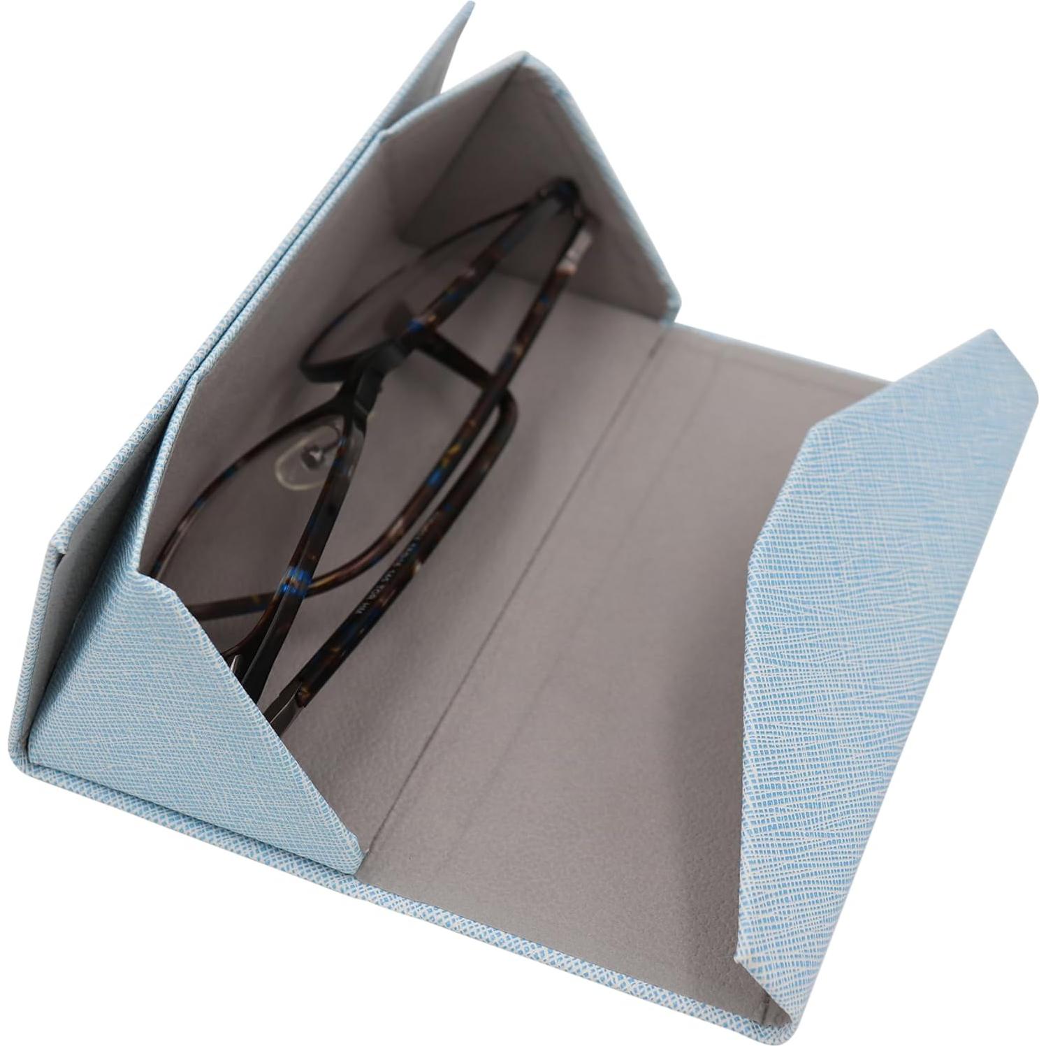 Estuche de Gafas Real Sic Azul Claro - Plegable y Duradero