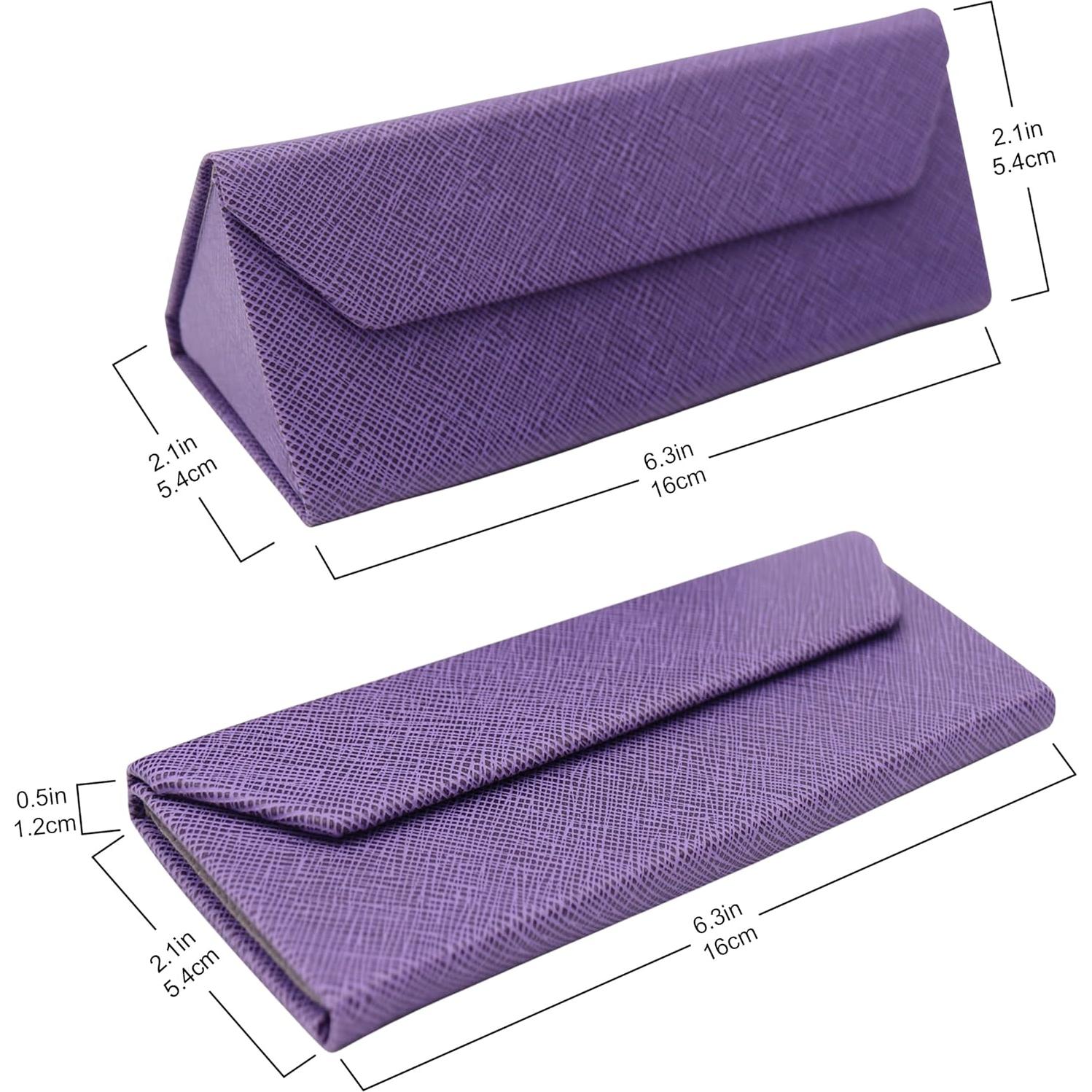 Estuche de Gafas Real Sic Púrpura 16x5cm Duro Plegable