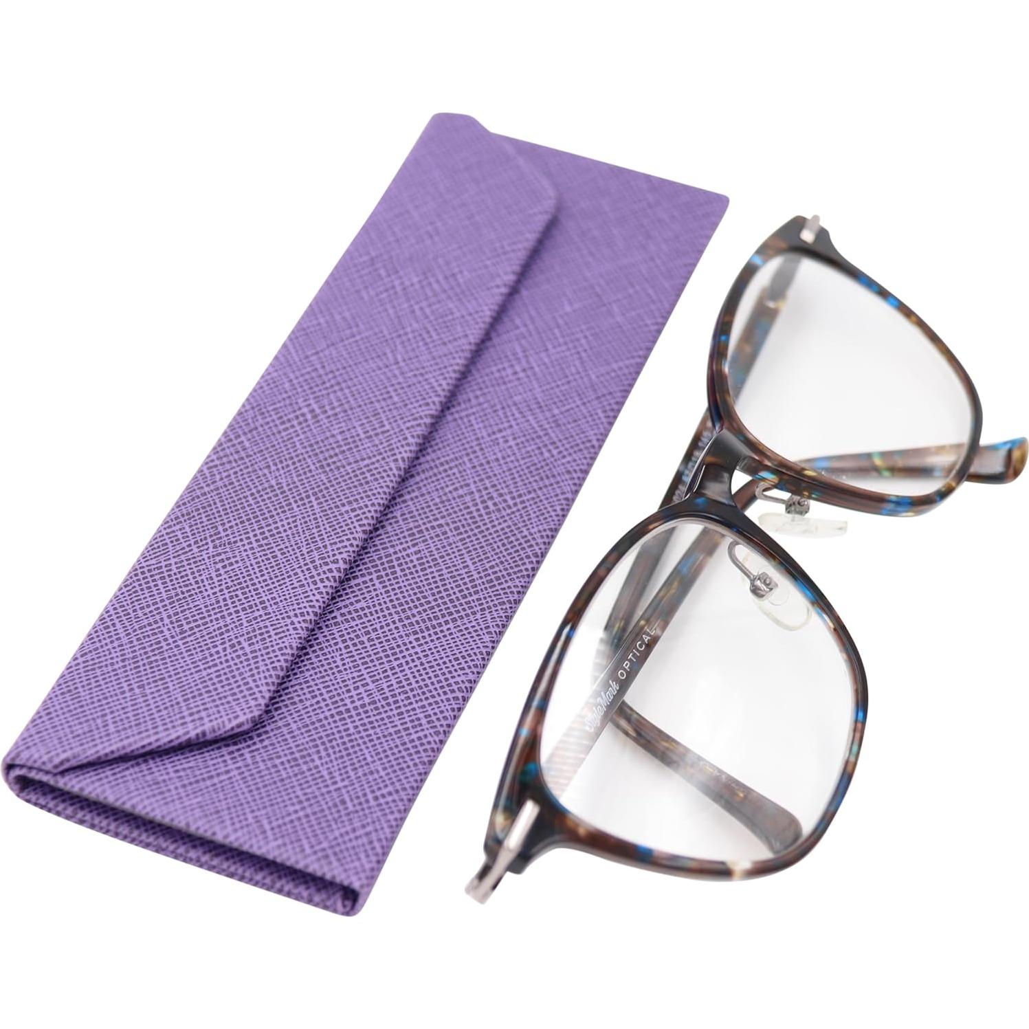 Estuche de Gafas Real Sic Púrpura 16x5cm Duro Plegable