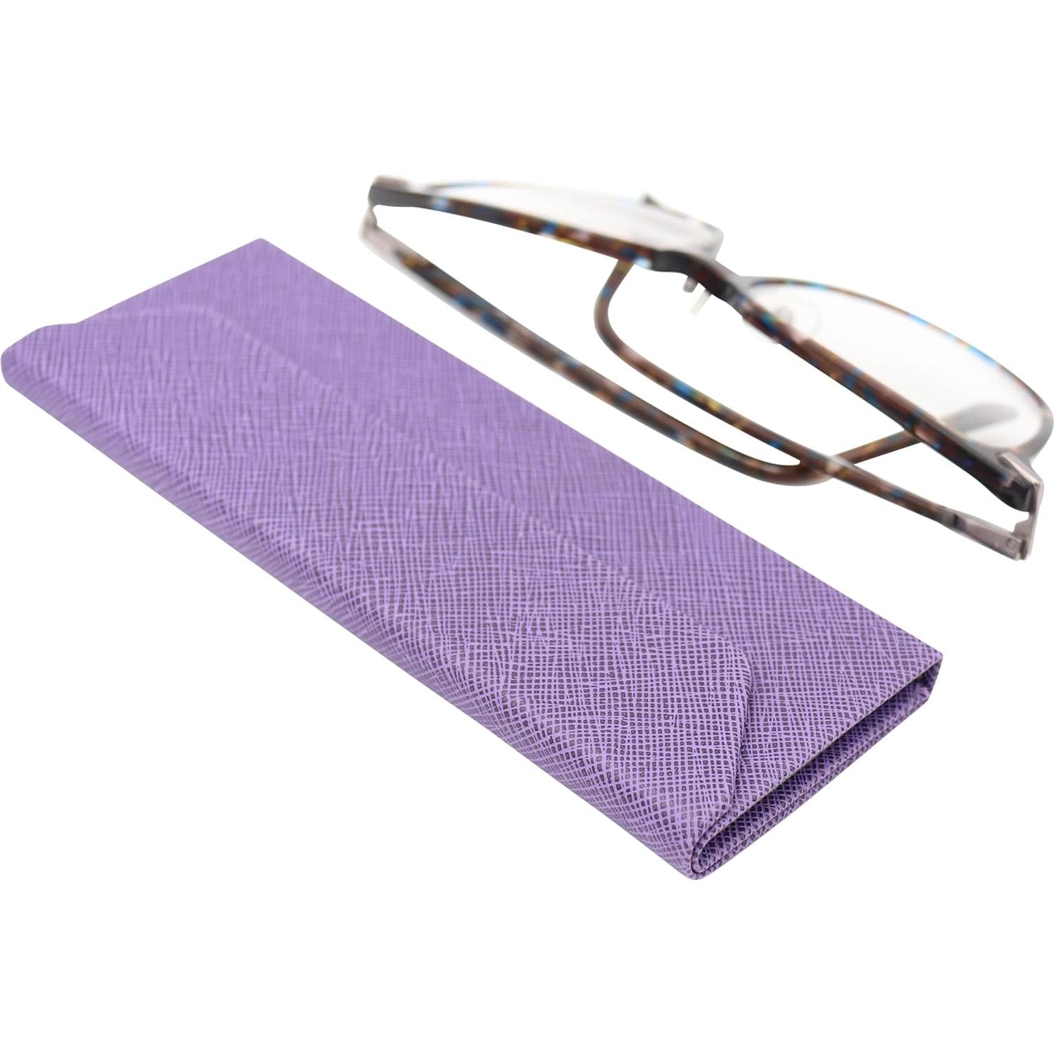 Estuche de Gafas Real Sic Púrpura 16x5cm Duro Plegable