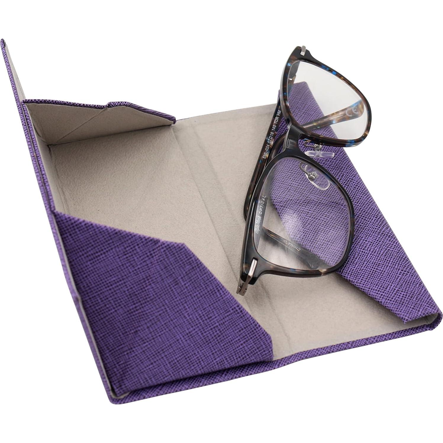 Estuche de Gafas Real Sic Púrpura Duro Plegable 16 cm