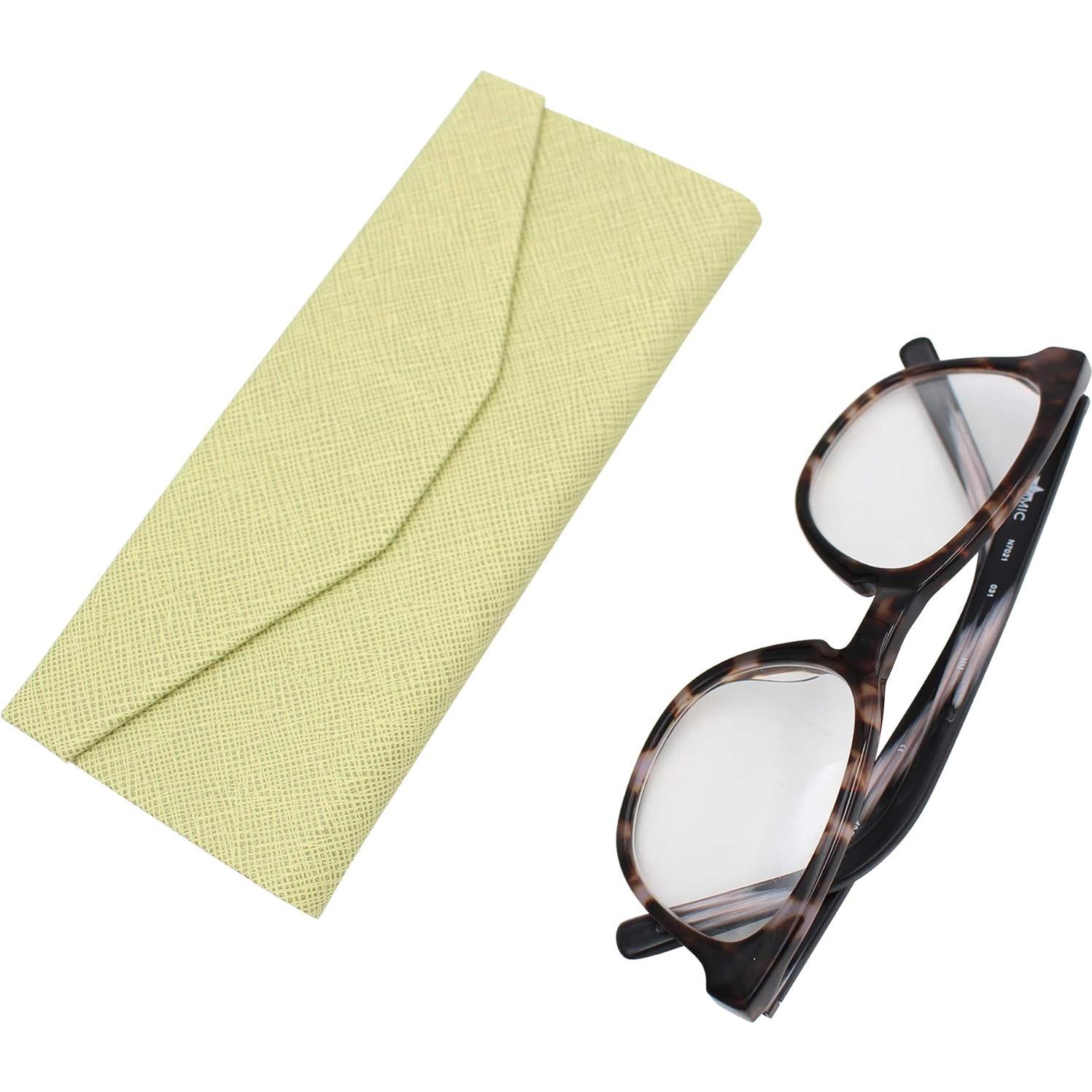 Estuche de Gafas Real Sic Oliva - Duro y Plegable 16x7 cm