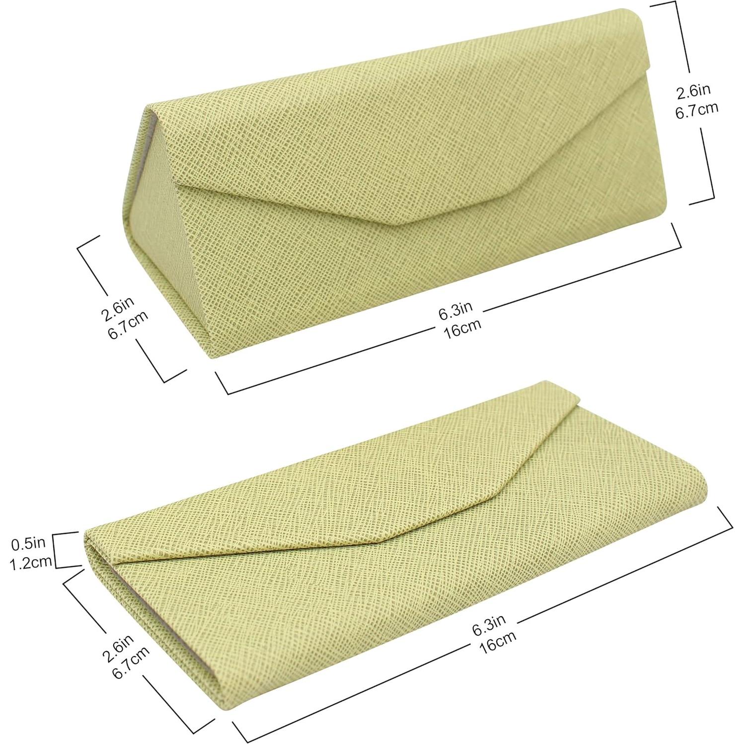 Estuche de Gafas Real Sic Oliva - Duro y Plegable 16x7 cm