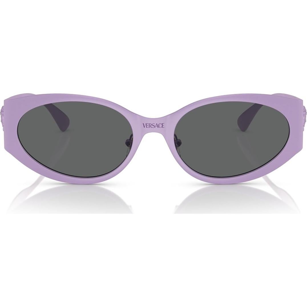 Gafas de sol Versace Mujer Marco Negro Lentes Grises 56mm