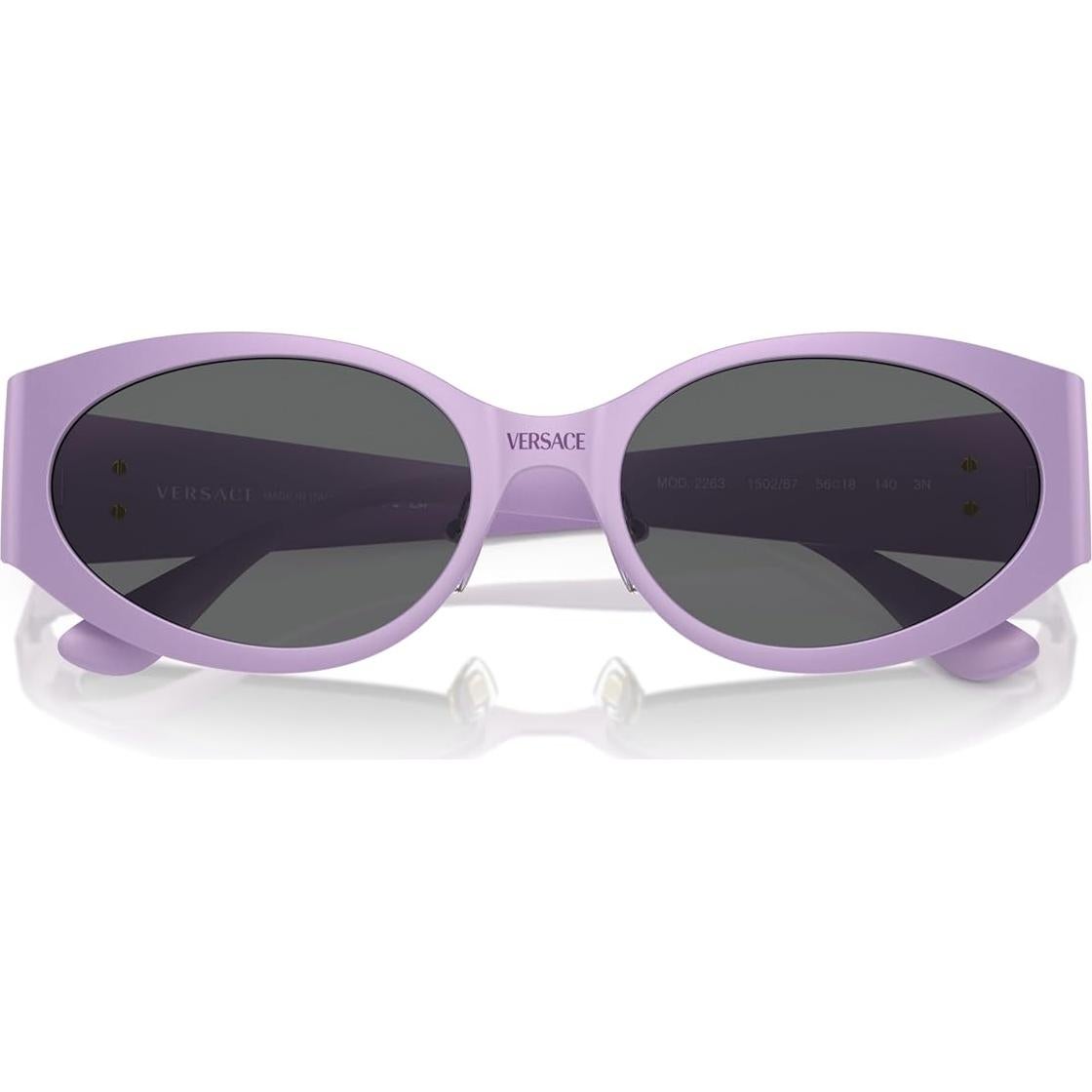 Gafas de sol Versace Mujer Marco Negro Lentes Grises 56mm