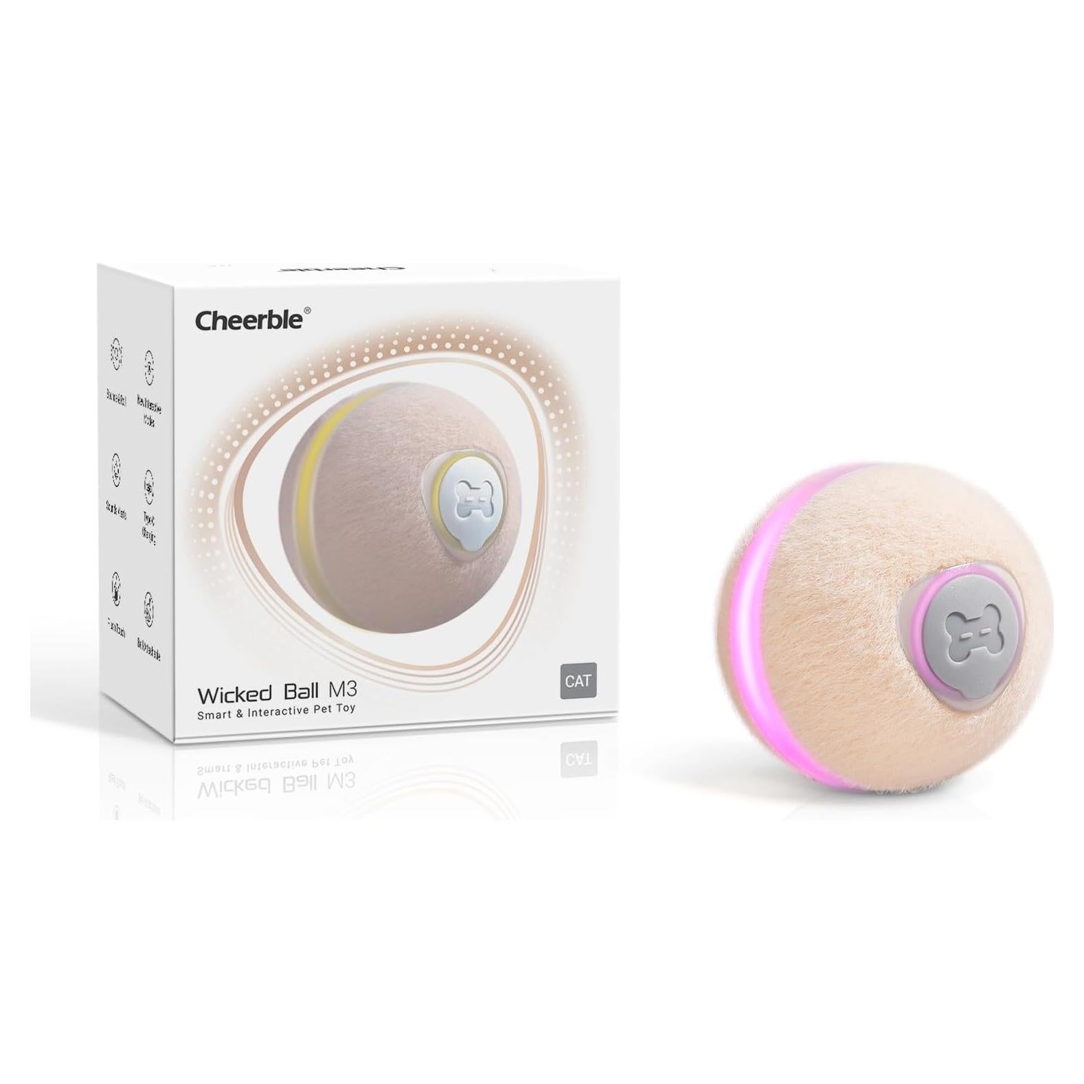 Juguete Interactivo para Gatos Cheerble M3 con Luz y Modos