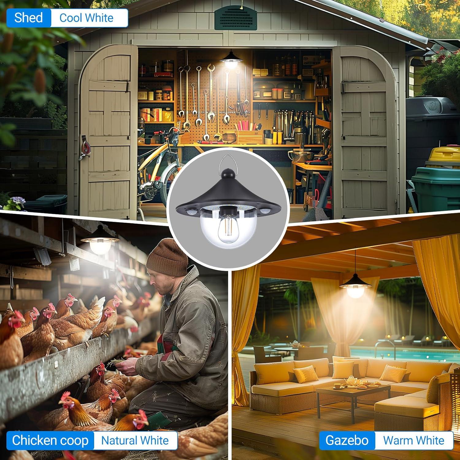 Luz Solar Ropelux 3000LM con Control Remoto y 5 Modos