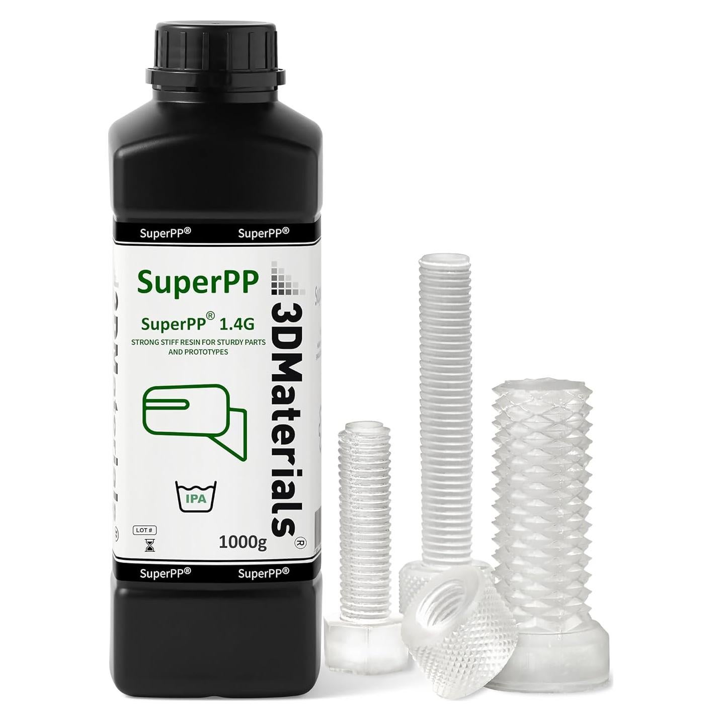 Resina SuperPP 3D 1000g Transparente 50um Rápida 3DMaterials