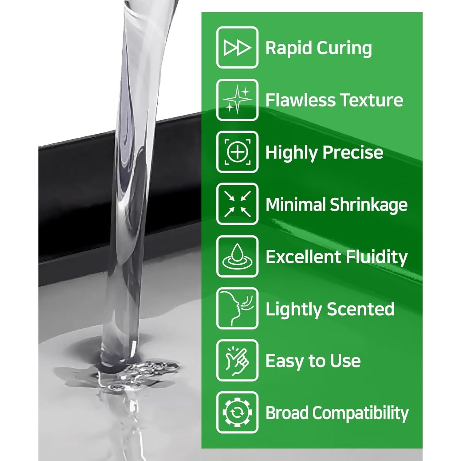 Resina SuperPP 3D 1000g Transparente 50um Rápida 3DMaterials