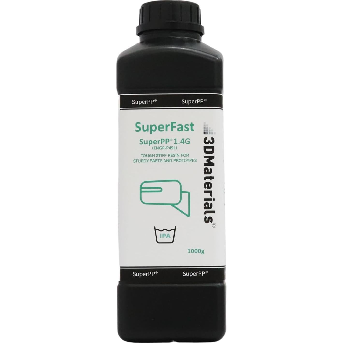 Resina SuperPP 3D 1000g Transparente 50um Rápida 3DMaterials