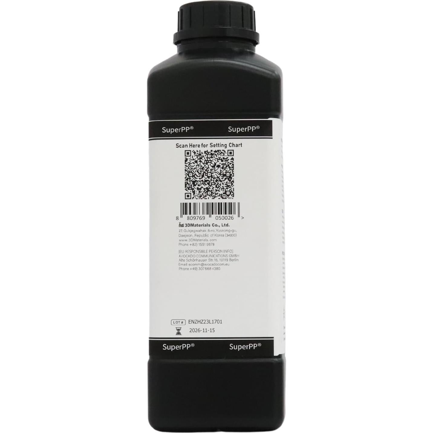 Resina SuperPP 3D 1000g Transparente 50um Rápida 3DMaterials