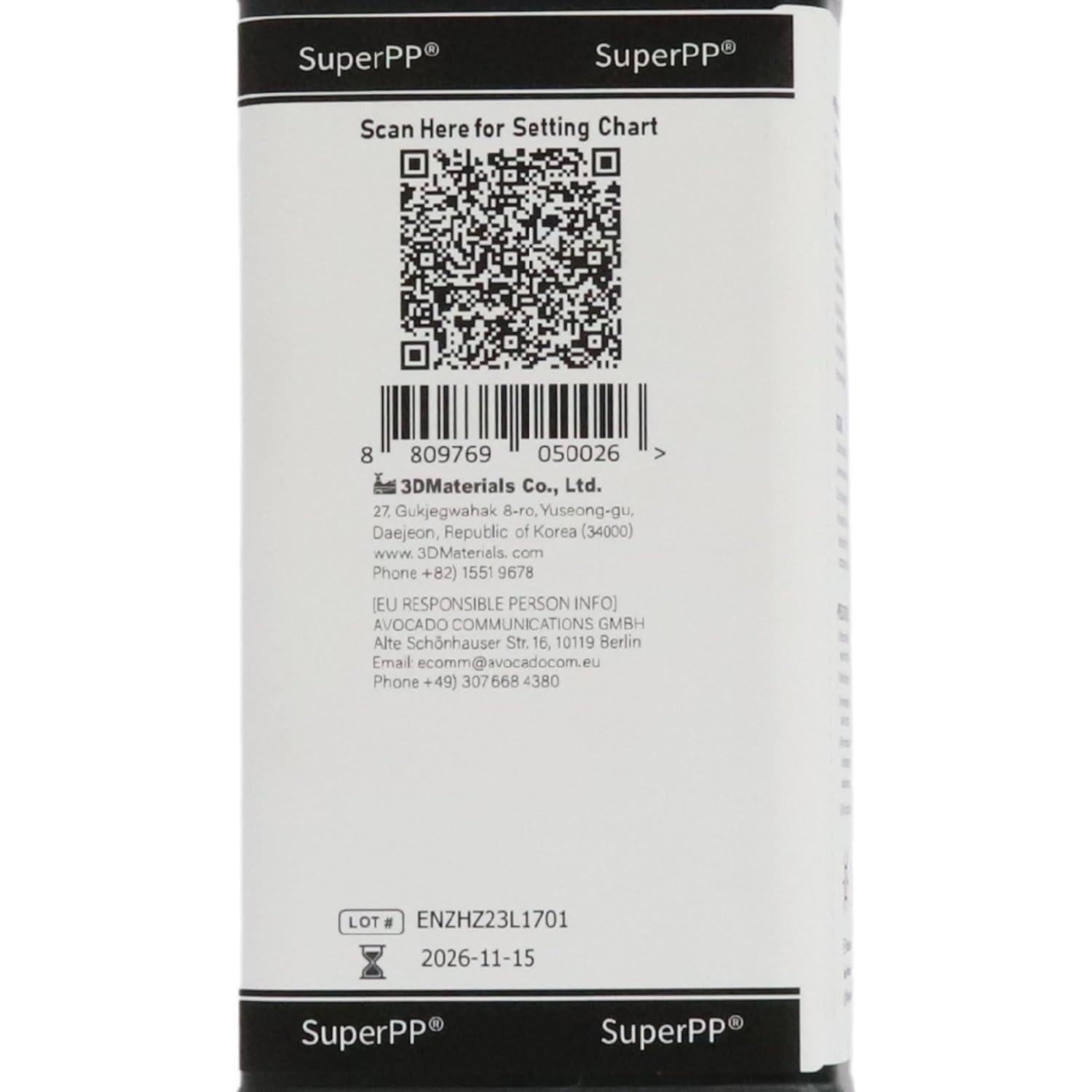 Resina SuperPP 3D 1000g Transparente 50um Rápida 3DMaterials