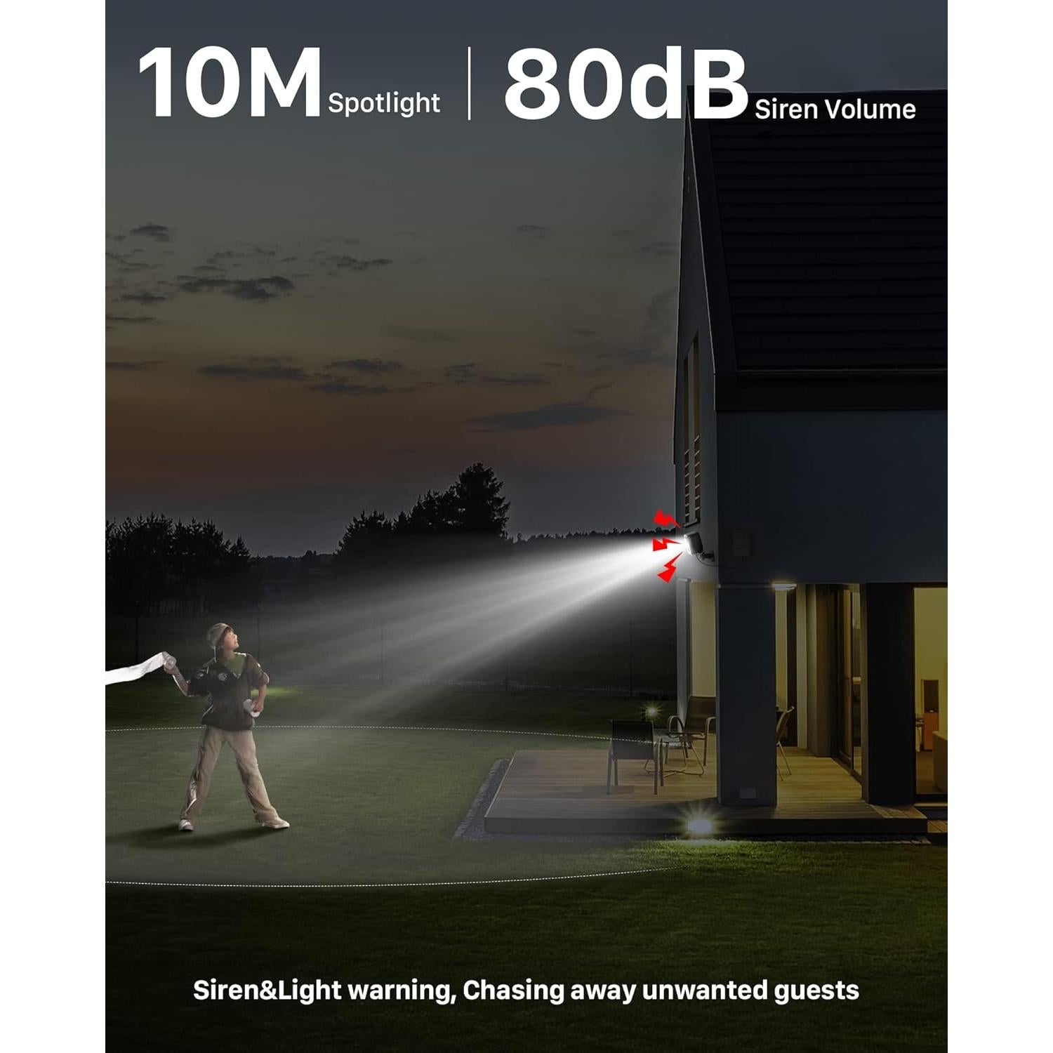 Cámara de Seguridad Inalámbrica IHOXTX 1080p IP66 Solar