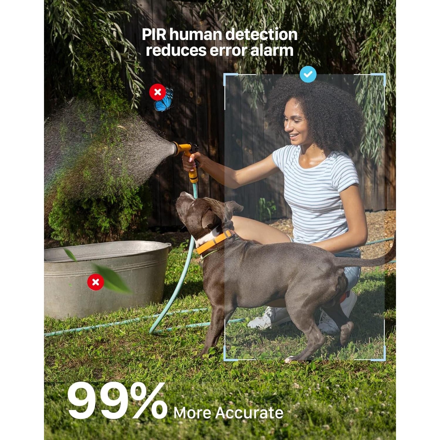 Cámara de Seguridad Inalámbrica IHOXTX 1080p IP66 Solar