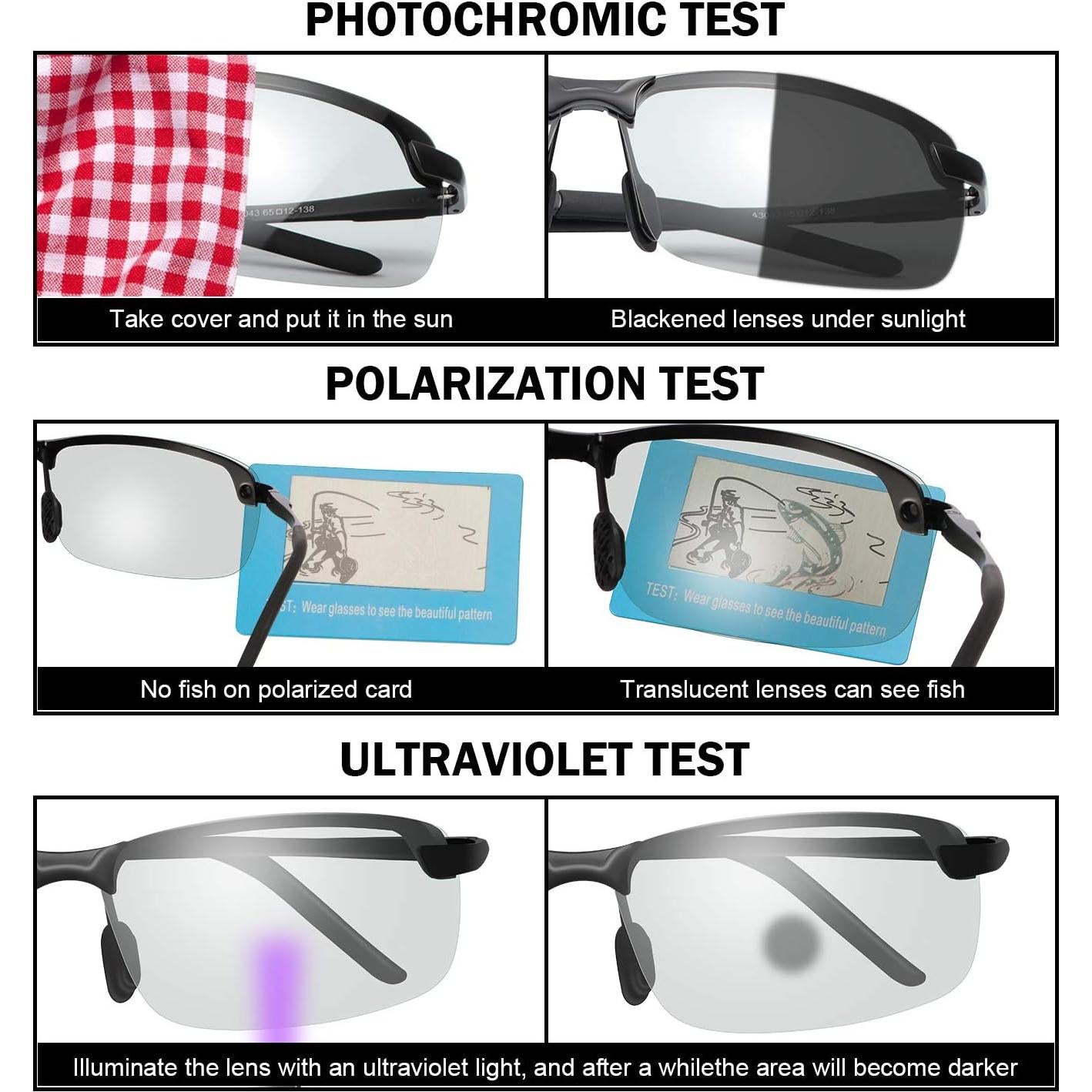 Gafas de Sol Deportivas YIMI Fotoquímicas Polarizadas UV400