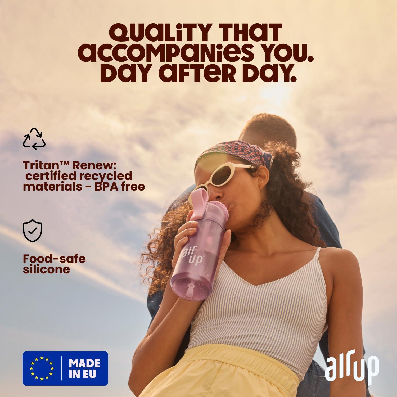 Botella de Agua Air Up Twist Verde Vibrante 600ml + Pods Sabor