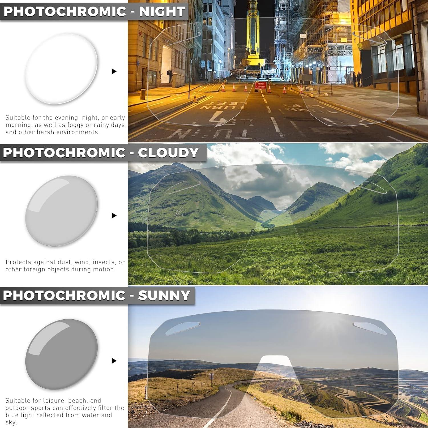 Gafas de Ciclismo KAPVOE Fotoquímicas Antivaho K62