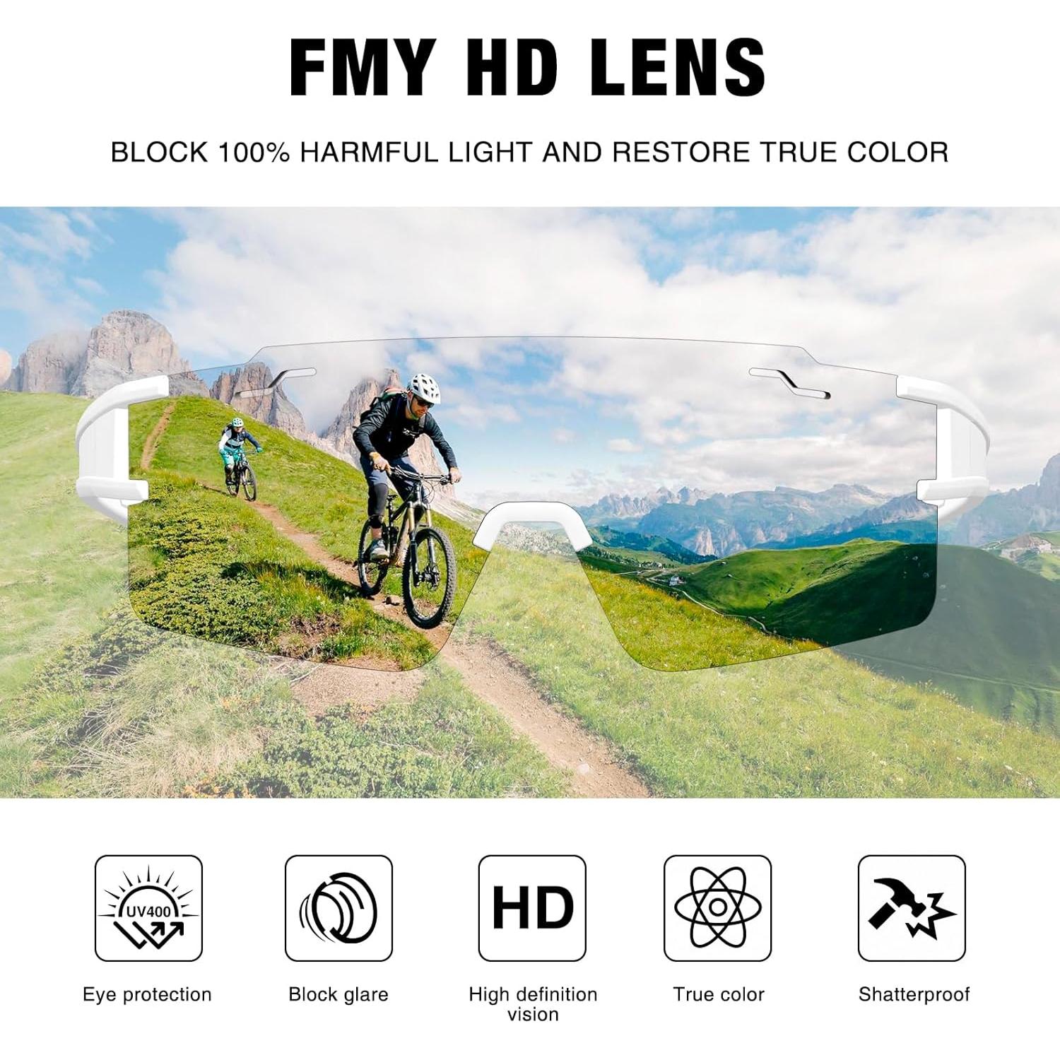 Gafas de Ciclismo FMY UV400 Polarizadas para Deportes