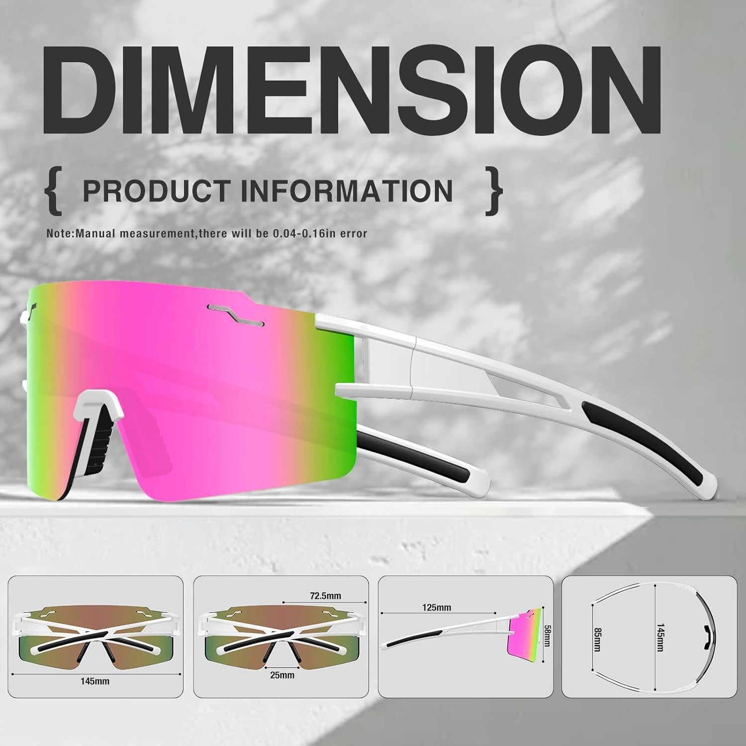 Gafas de Ciclismo FMY UV400 Polarizadas para Deportes