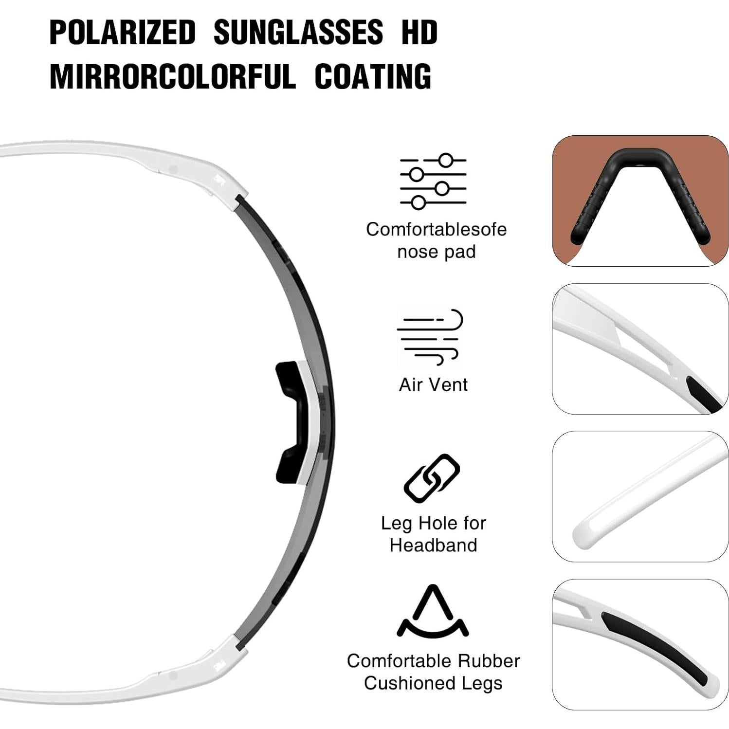 Gafas de Ciclismo FMY UV400 Polarizadas para Deportes