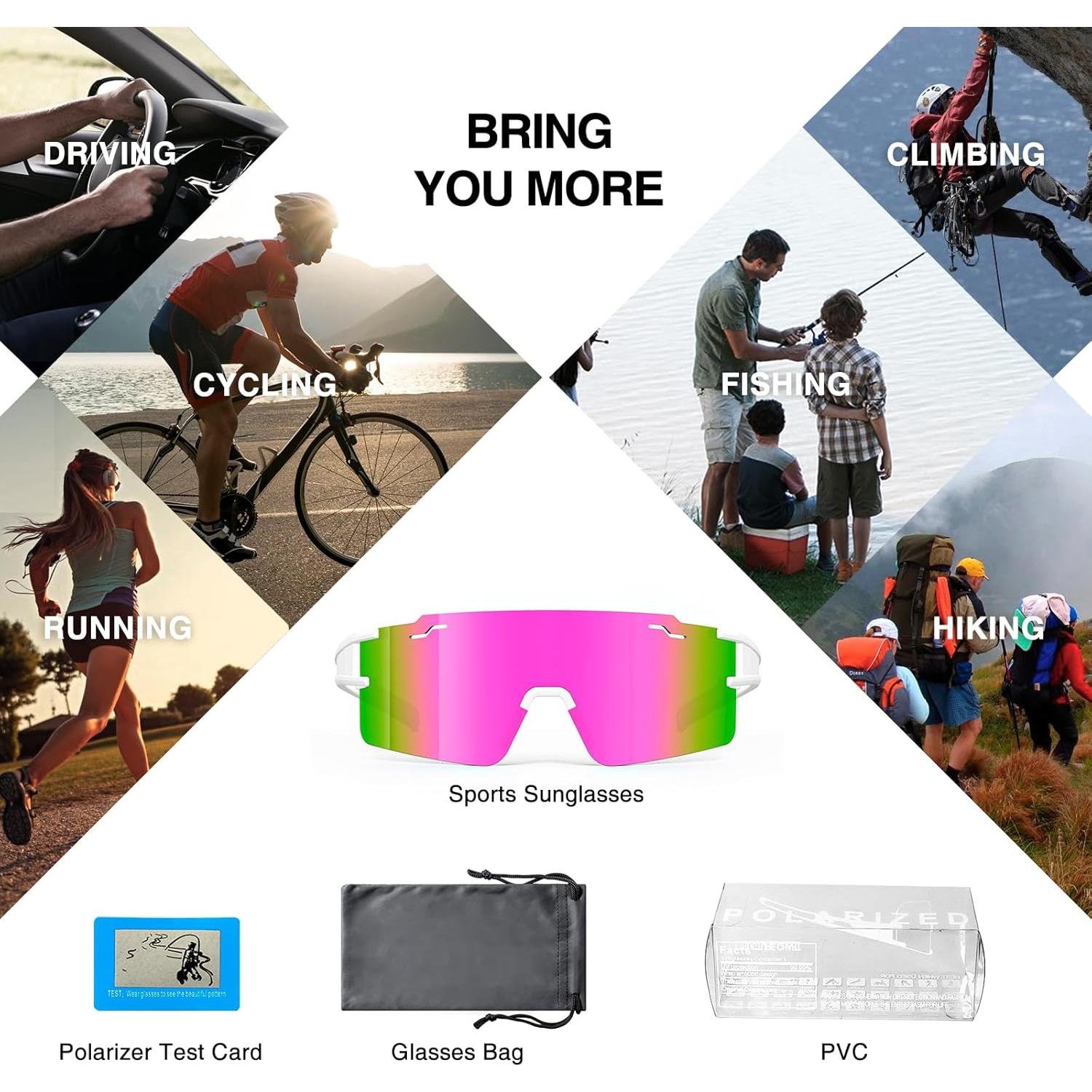 Gafas de Ciclismo FMY UV400 Polarizadas para Deportes