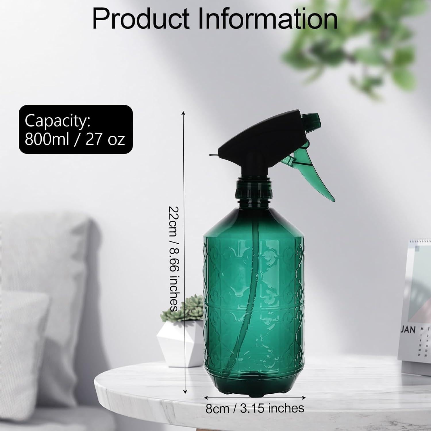 Botella de Spray para Plantas driew 800ml Verde Claro