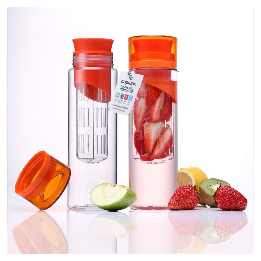 Botella de Agua Infusora Cupture Naranja 2 Paquete 0.71 L