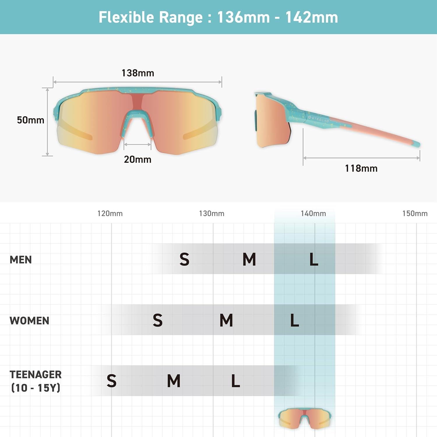 Gafas de sol EYEGLAD MotionView HD para deportes UV400