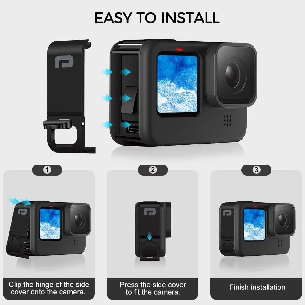 Puerta Lateral GoPro Hero 13/12/11/10/9 - Cubierta USB Tipo-C